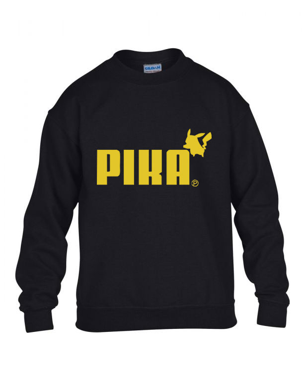 pikachu pokemon Fekete Gyerek Pulóver