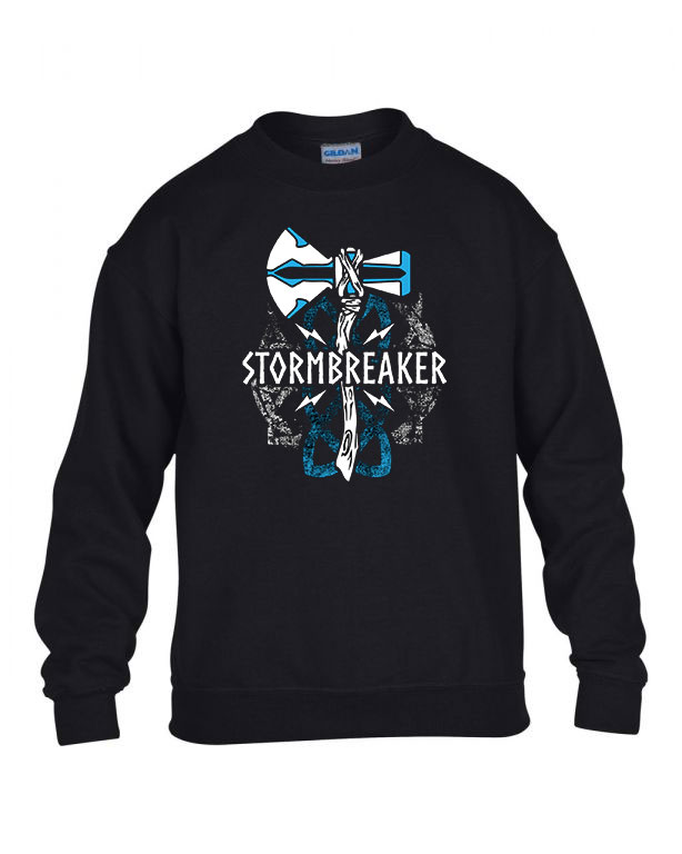 stormbreaker thor mjolnir Fekete Gyerek Pulóver