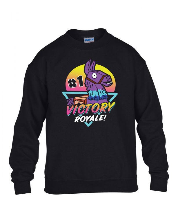 fortnite loot láma Fekete Gyerek Pulóver