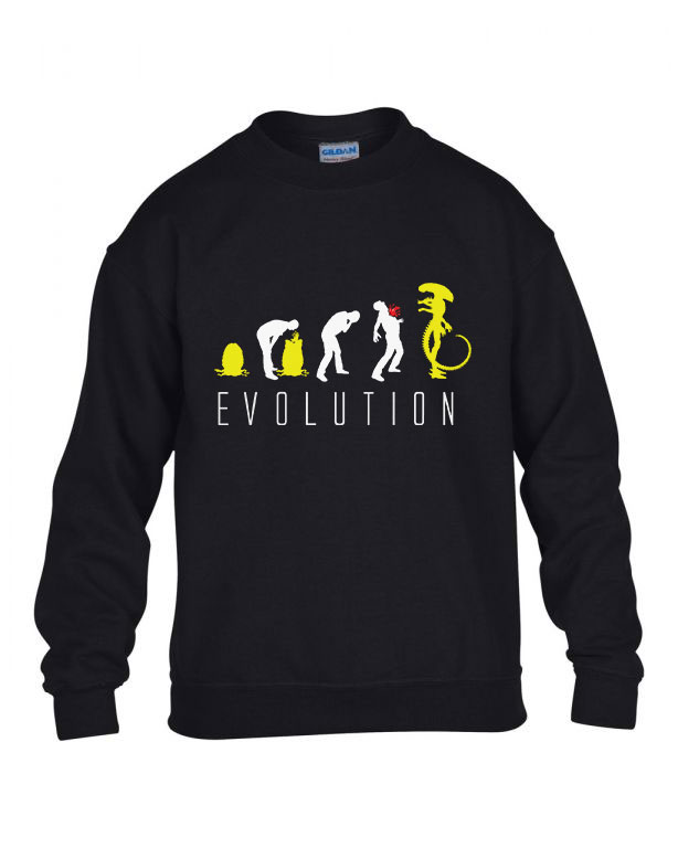 alien humor evolúció Fekete Gyerek Pulóver