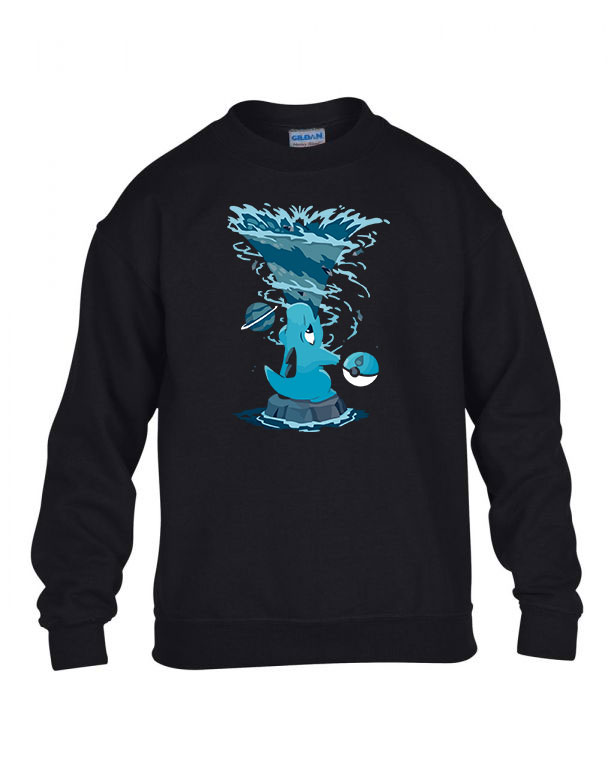 totodile pokemon Fekete Gyerek Pulóver