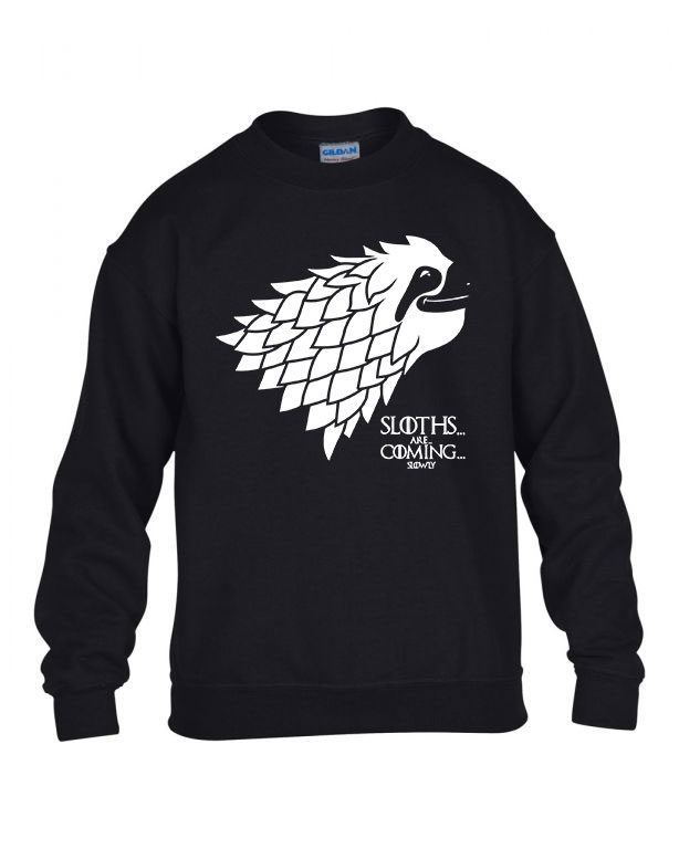lajhár sloths Fekete Gyerek Pulóver