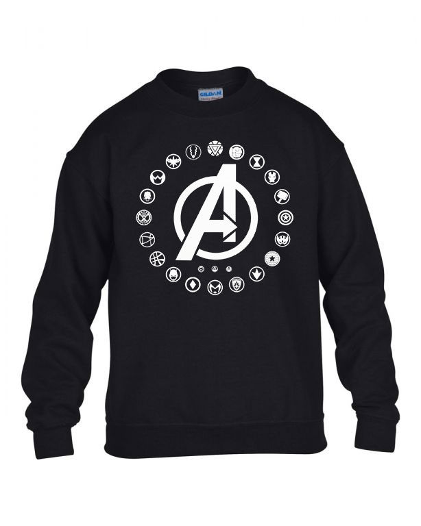 avengers bosszúállók Fekete Gyerek Pulóver