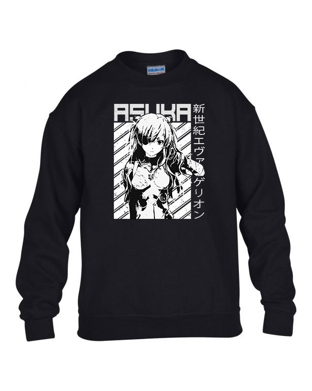 evangelion Fekete Gyerek Pulóver