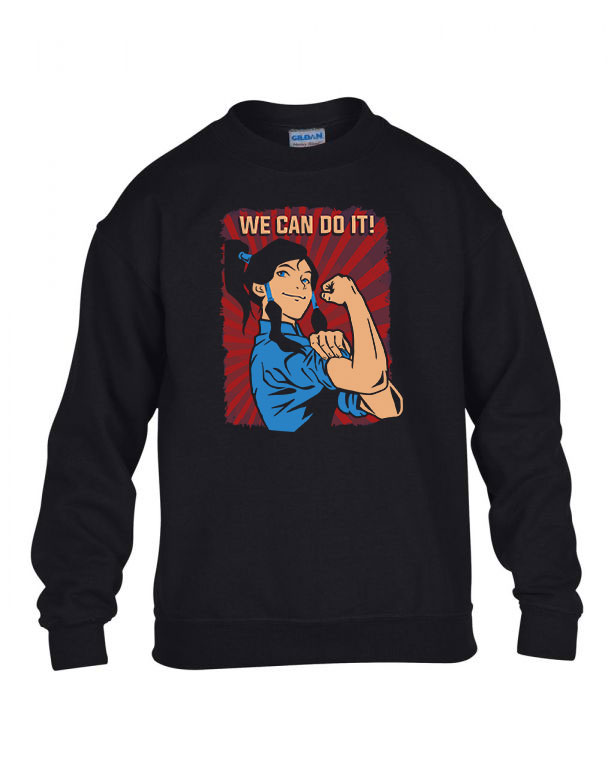 korra legendája Fekete Gyerek Pulóver