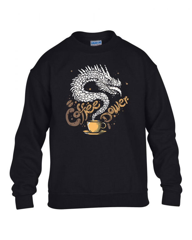 kávé coffee Fekete Gyerek Pulóver