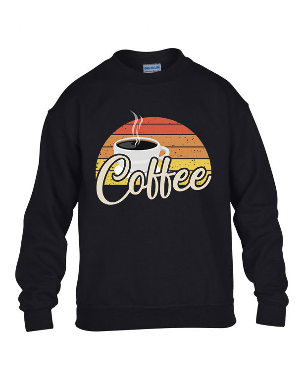 kávé coffee Fekete Gyerek Pulóver
