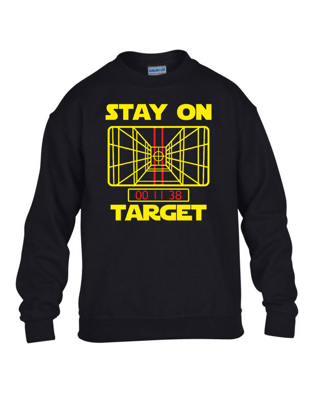 star wars stay on target  Fekete Gyerek Pulóver