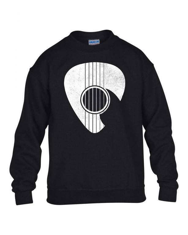 gitár gitárs Fekete Gyerek Pulóver