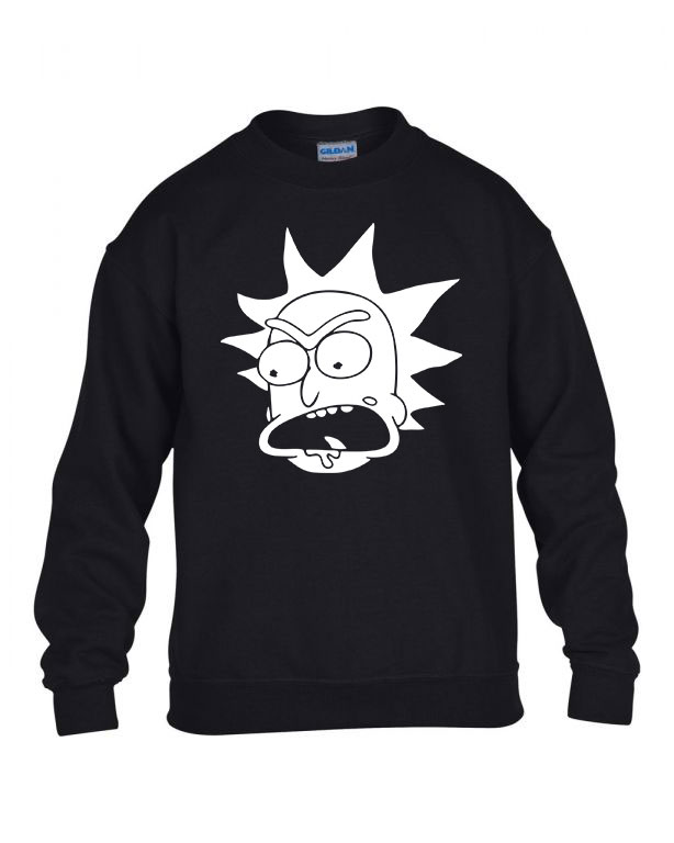 rick és morty Fekete Gyerek Pulóver