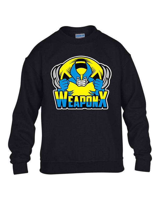 farkas wolverine rozsomák Fekete Gyerek Pulóver