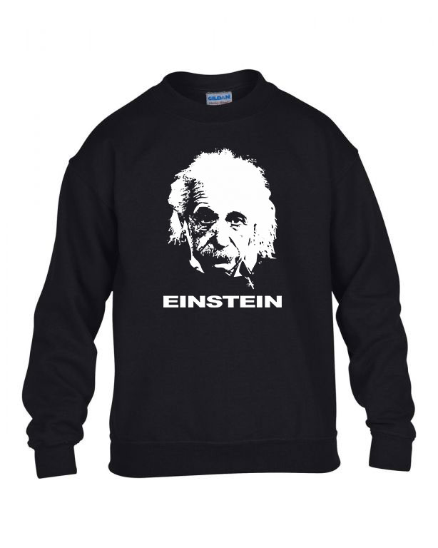 albert einstein Fekete Gyerek Pulóver