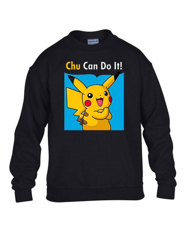 pokemon pikachu Fekete Gyerek Pulóver