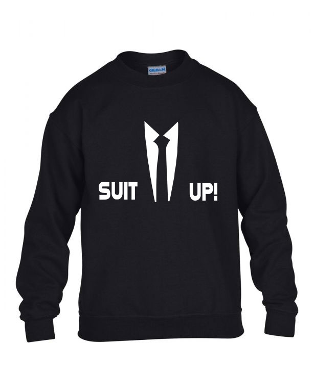 öltözz ki suit up Fekete Gyerek Pulóver