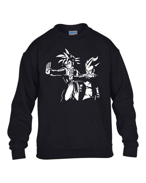 dragon ball vegeta son goku Fekete Gyerek Pulóver