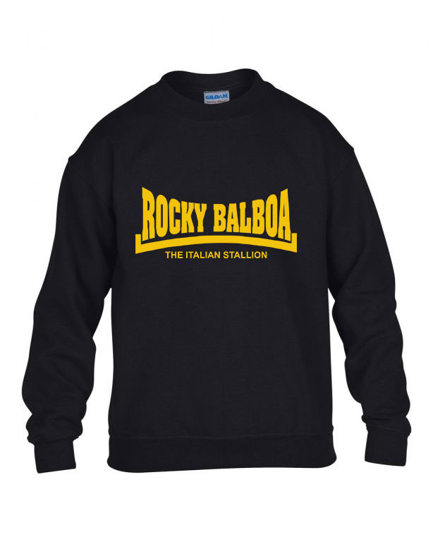 rocky balboa Fekete Gyerek Pulóver