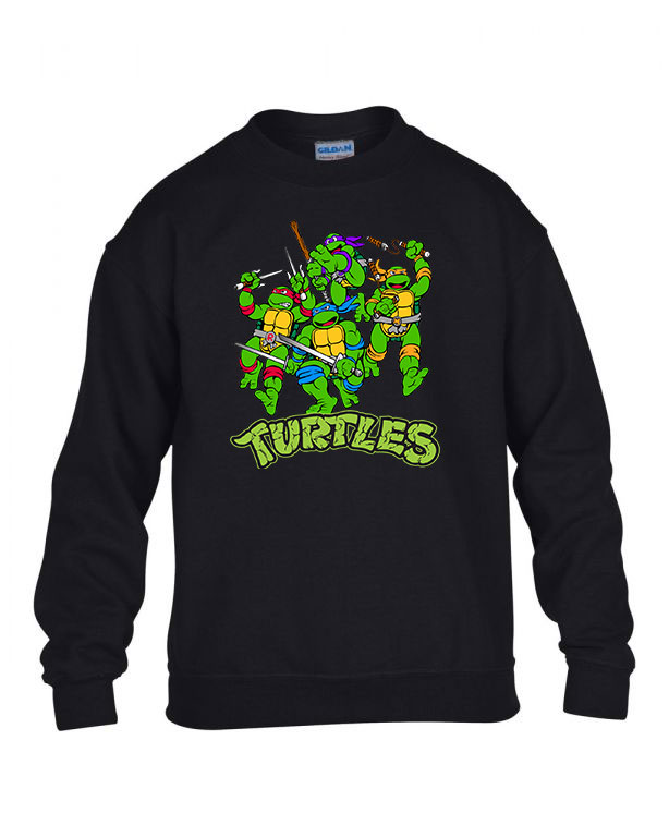 tini ninja teknőcök tmnt Fekete Gyerek Pulóver