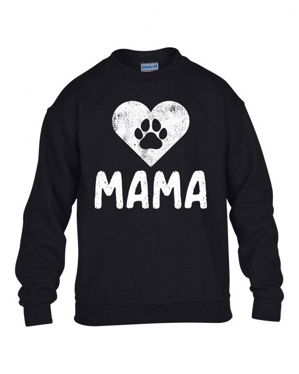 Dog Mama kutya kutyás Fekete Gyerek Pulóver