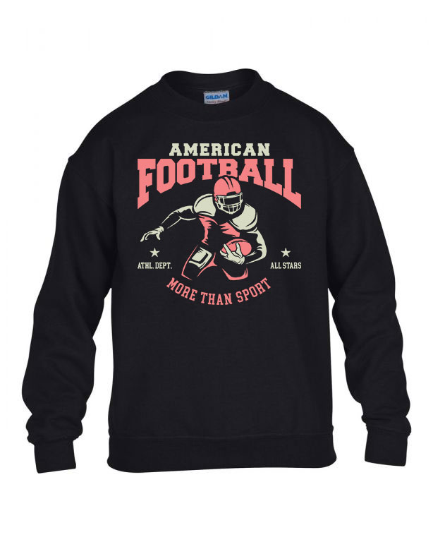 amerikai foci Fekete Gyerek Pulóver