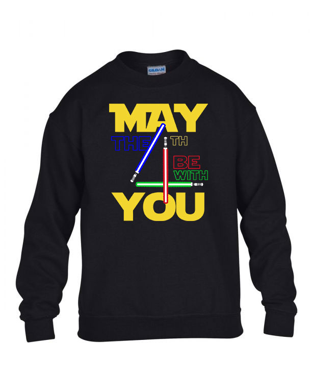 star wars may the fourth Fekete Gyerek Pulóver