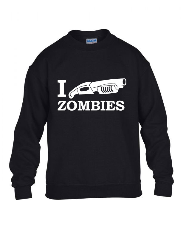 zombis zombi Fekete Gyerek Pulóver