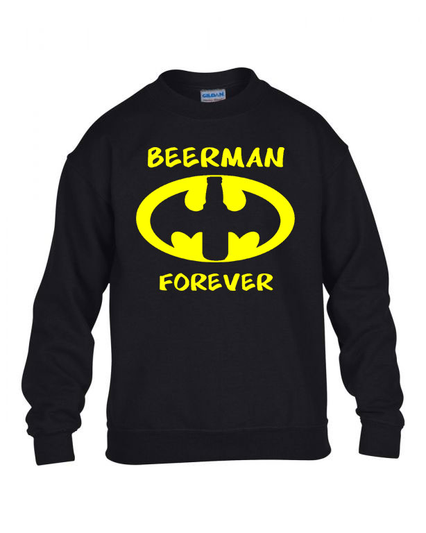 beerman sör alkohol humor Fekete Gyerek Pulóver