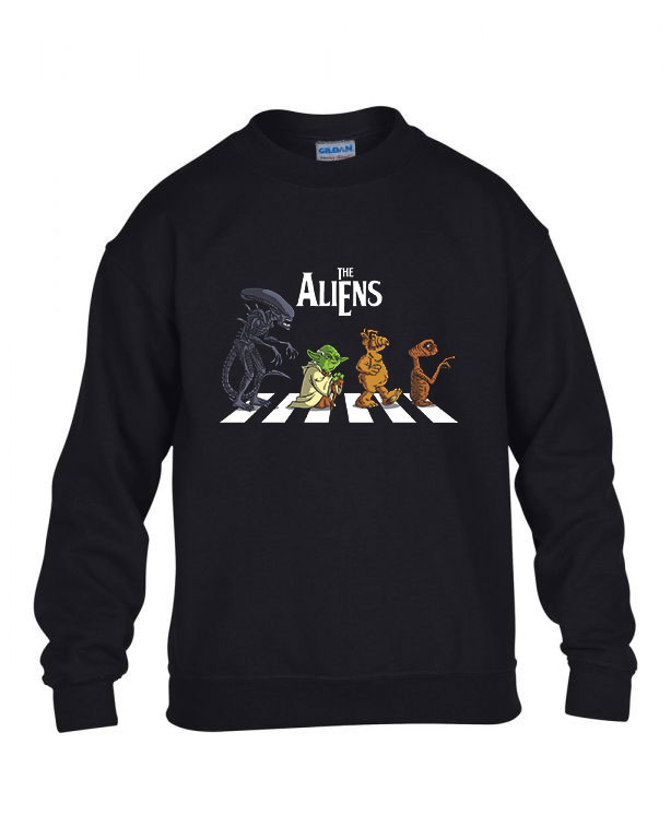 alien yoda alf et Fekete Gyerek Pulóver
