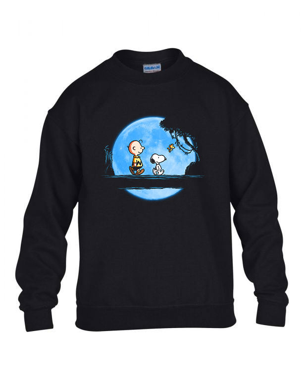 charlie brown snoopy Fekete Gyerek Pulóver