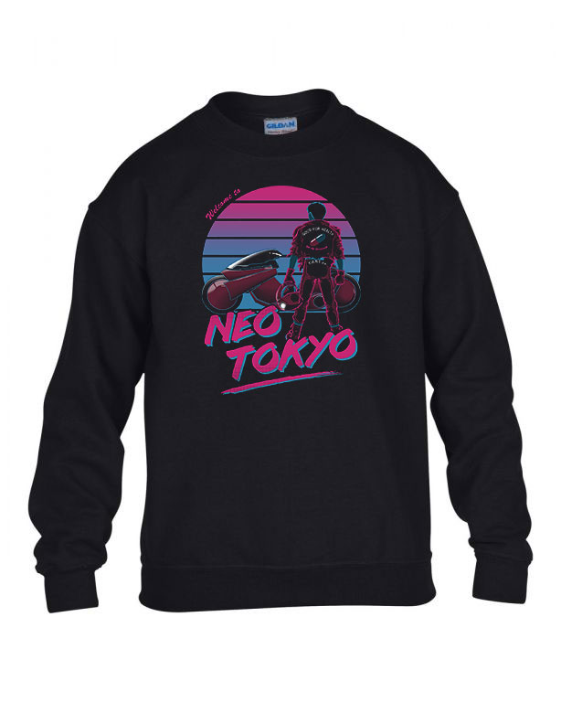neo tokyo Fekete Gyerek Pulóver