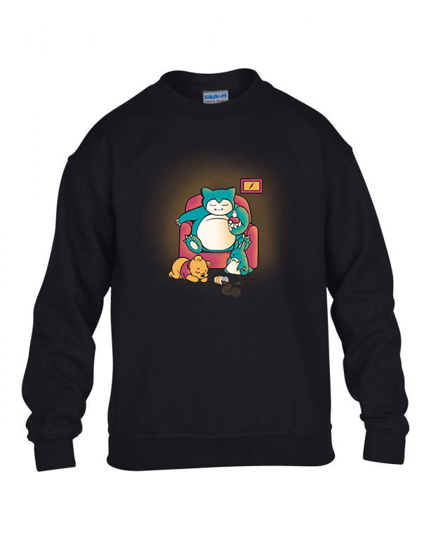 snorlax micimackó totoro Fekete Gyerek Pulóver