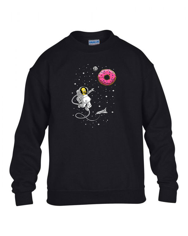 homer simpson űrhajós asztronauta Fekete Gyerek Pulóver