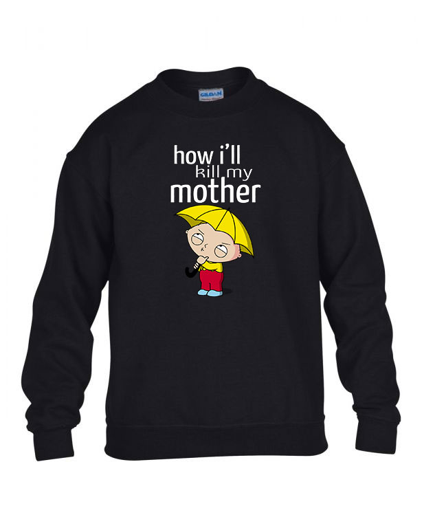 stewie griffin family guy Fekete Gyerek Pulóver