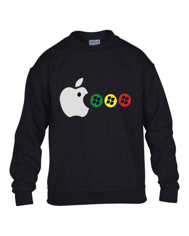 apple windows Fekete Gyerek Pulóver