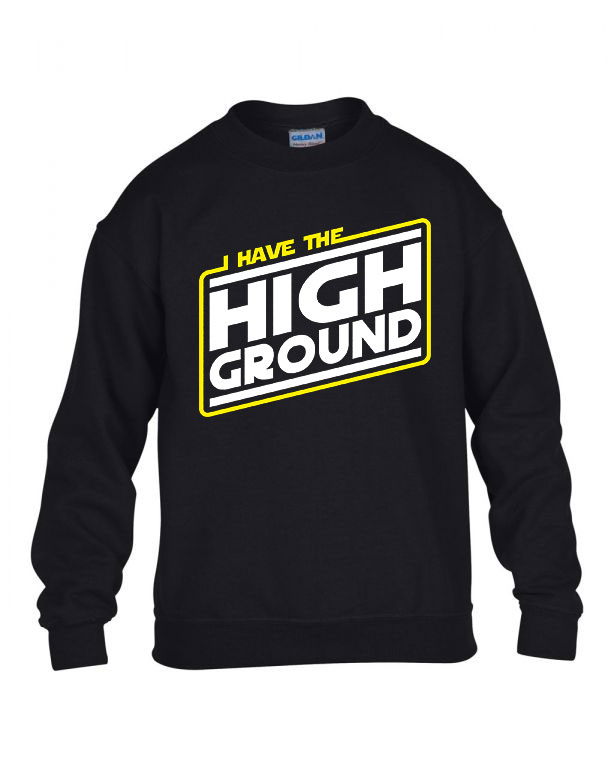 star wars anakin high ground Fekete Gyerek Pulóver