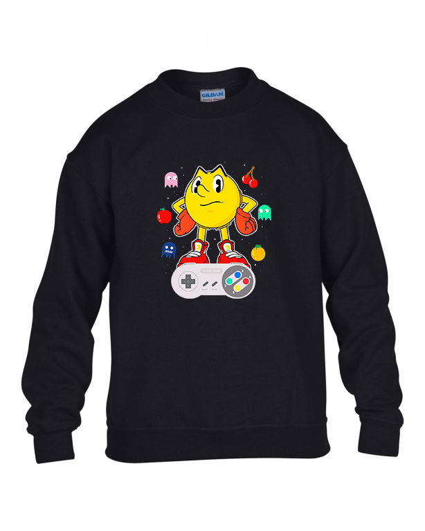 pacman Fekete Gyerek Pulóver