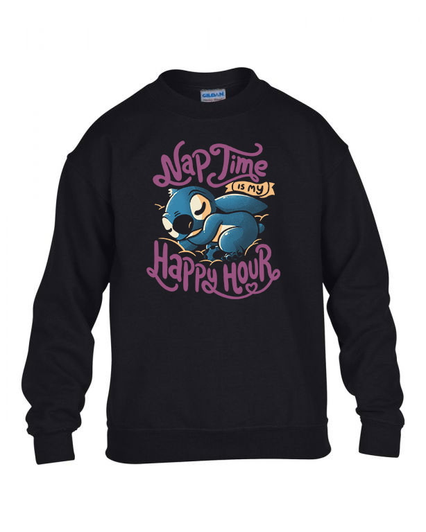 lusta alvós alvó stitch Fekete Gyerek Pulóver