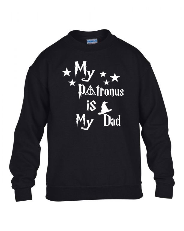 harry potter apa patrónus Fekete Gyerek Pulóver