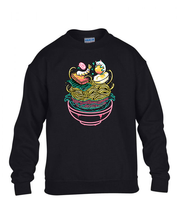 ramen leves  Fekete Gyerek Pulóver