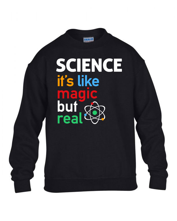 science tudomány  Fekete Gyerek Pulóver