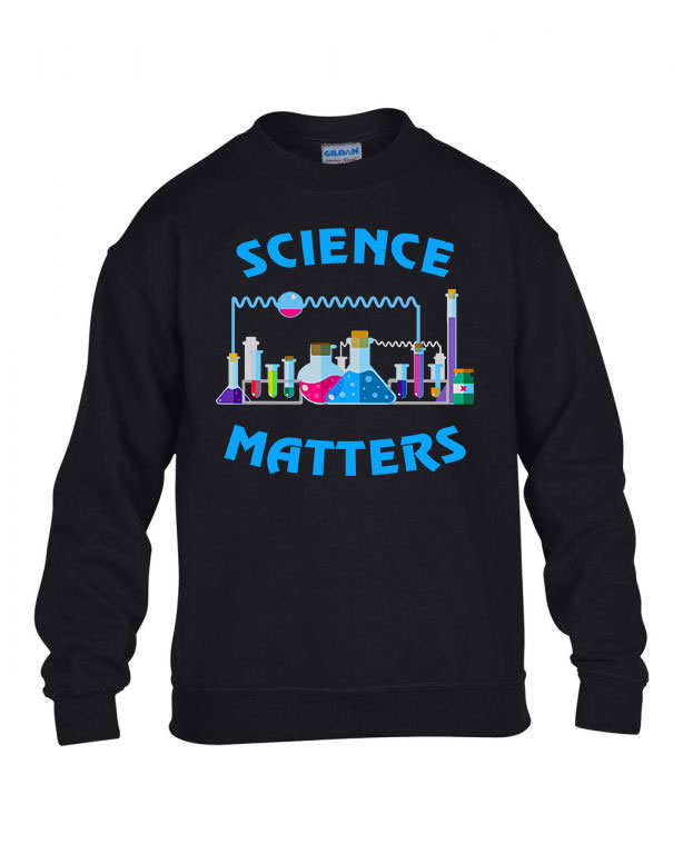 tudomány science Fekete Gyerek Pulóver