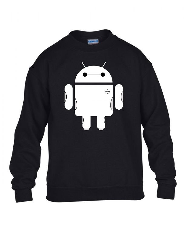 android bay max Fekete Gyerek Pulóver
