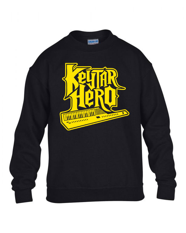 keytar hero billentyű hangszer Fekete Gyerek Pulóver