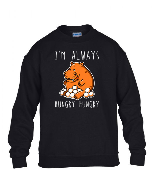 hungry hippo Fekete Gyerek Pulóver