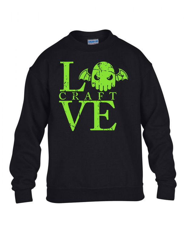 hp lovecraft Fekete Gyerek Pulóver