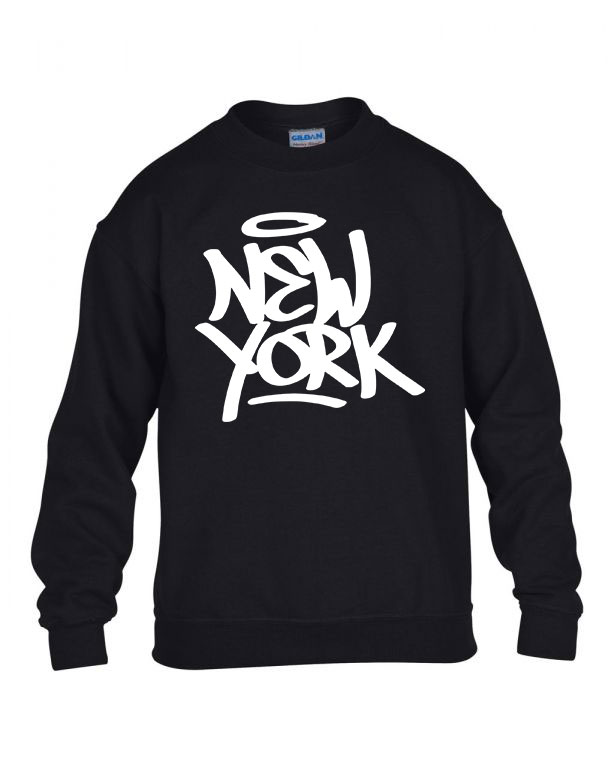 new york Fekete Gyerek Pulóver