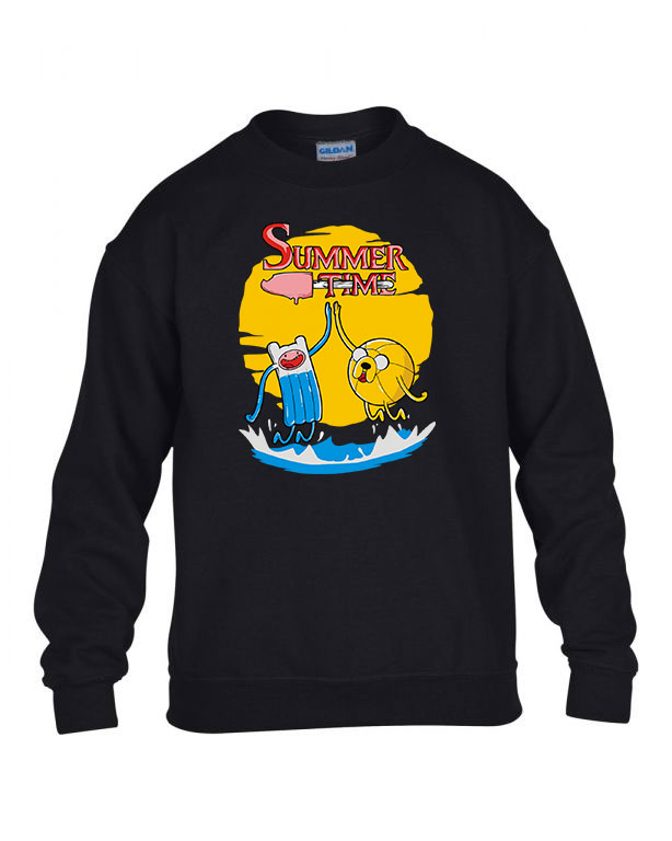summer time nyár nyaralás adventure time Fekete Gyerek Pulóver