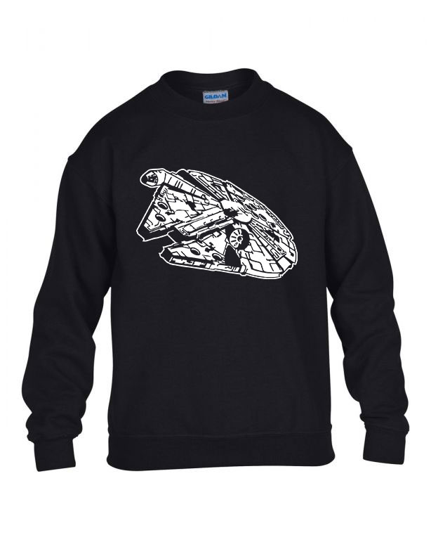 star wars ezeréves sólyom Fekete Gyerek Pulóver