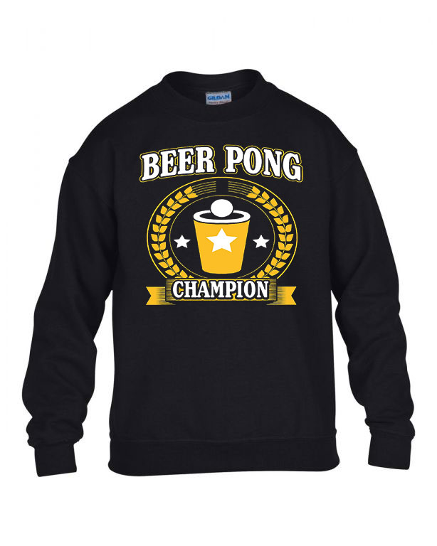 sörpong beer pong Fekete Gyerek Pulóver