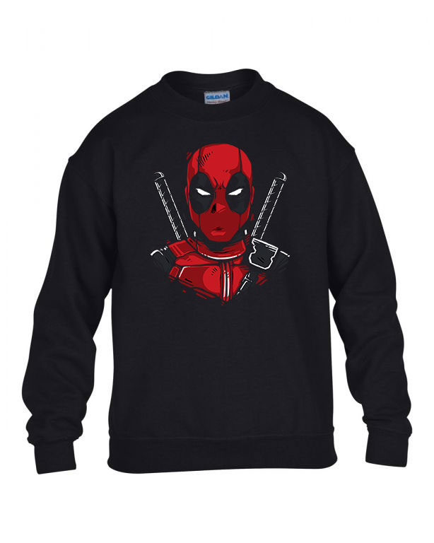 deadpool Fekete Gyerek Pulóver