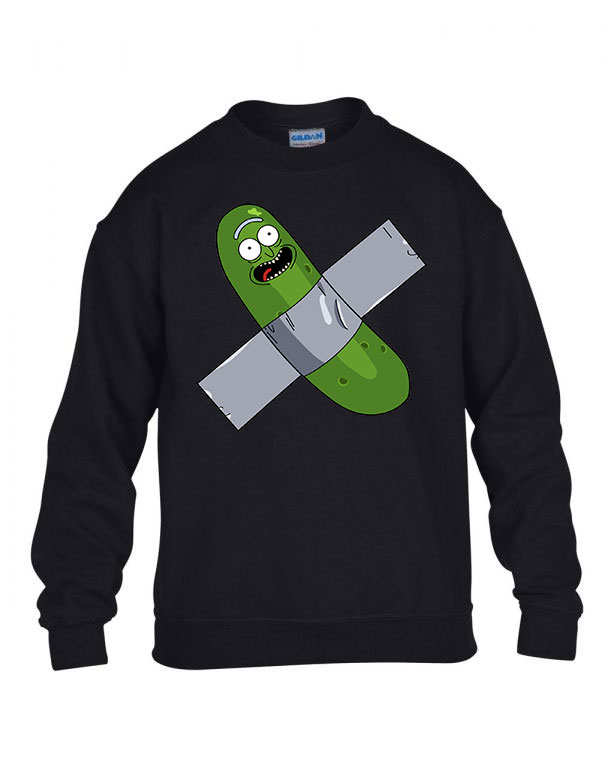ubi rick rick és morty pickle rick Fekete Gyerek Pulóver